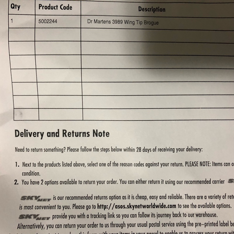 dr martens delivery tracking