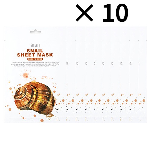 [TENZERO] 蝸牛面膜 Snail Sheet Mask (25ml x 10張)