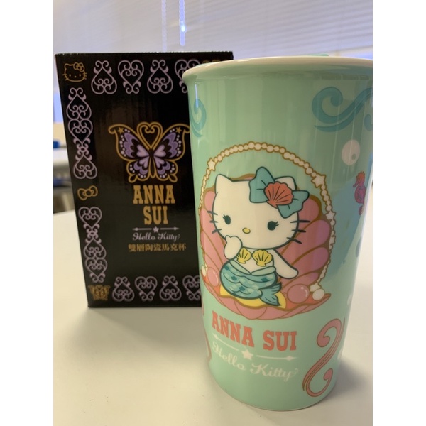 7-11 ANNA SUIxHello Kitty聯名 雙層陶瓷馬克杯 美人魚款 安娜蘇雙層陶瓷杯