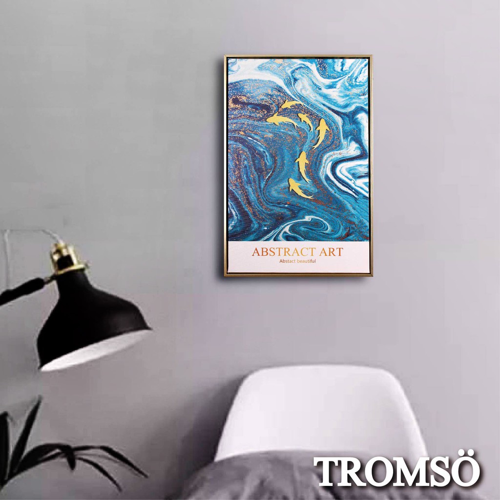 北歐有框畫 川曲金鯉  /WA185 40x60cm  台灣現貨 北歐,,有框畫,板畫【TROMSO】