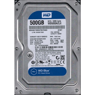 【DreamShop】原廠 WD 威騰 Blue 藍標 SATA 500G SATA 7200RPM 3.5吋硬碟