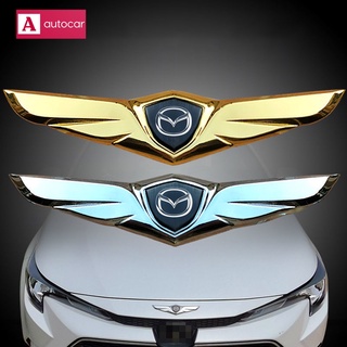 (Mazda標) 馬自達車標天使之翼 車頭引擎蓋3D金屬飛翼翅膀 飛翼式貼紙 cx5 cx30 2 3 5 6 cx9
