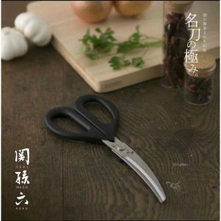 King Day【日本原裝】貝印関孫六 曲線廚房剪刀 DH3313