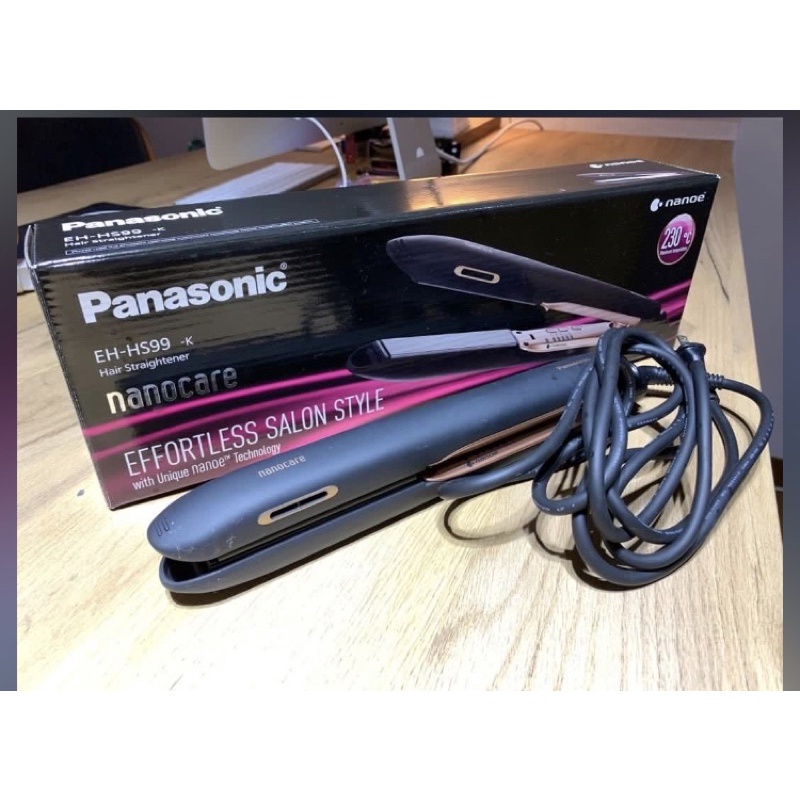 Panasonic國際牌奈米水離子直髮捲燙器 EH-HS99