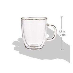 丹麥 Bodum BISTRO 6入300ml /10oz 有把手 雙層 隔熱 玻璃杯 咖啡杯 10604-10-6us