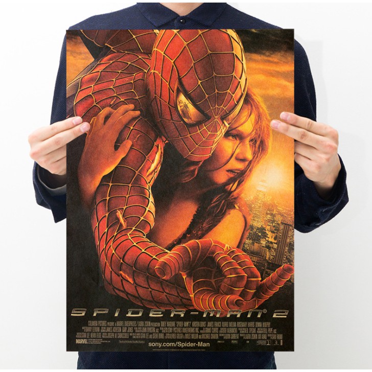 蜘蛛人 Spider Man  超級英雄 MARVEL系列 好萊塢經典電影  懷舊復古 牛皮紙 海報 壁貼 294