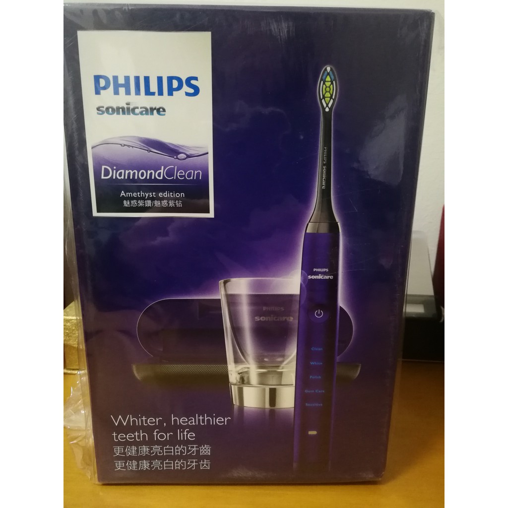 轉賣-全新【PHILIPS飛利浦】HX9372 Sonicare DiamondClean 鑽石美白機 紫色