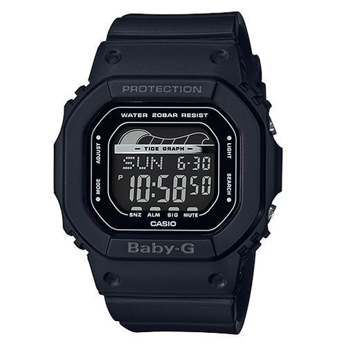 【CASIO】BABY-G 夏日海洋經典復刻運動腕錶-黑 (BLX-560-1)正版宏崑公司貨