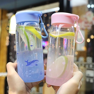 💗特惠💗海洋漸變色水杯 玻璃杯 女ins原宿風便攜清新可愛韓版個性創意杯子