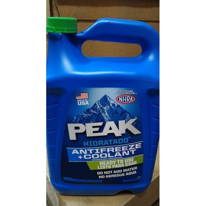美國原裝公司貨 PEAK 長效型水箱冷卻液 水箱精(50%預混型) 有效降溫-防凍-防鏽 3.78 公升1加侖 可面交