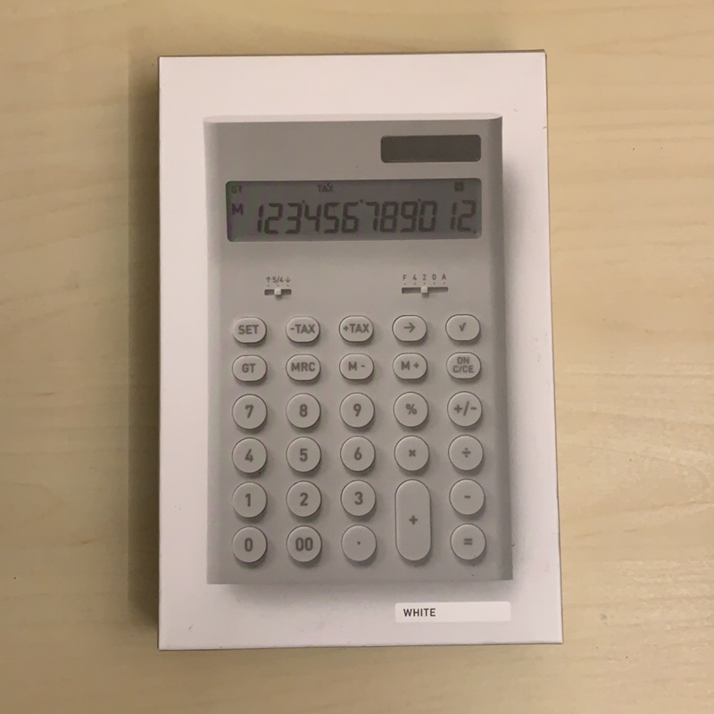 正負零 0 計算機全新品白色設計品 蝦皮購物
