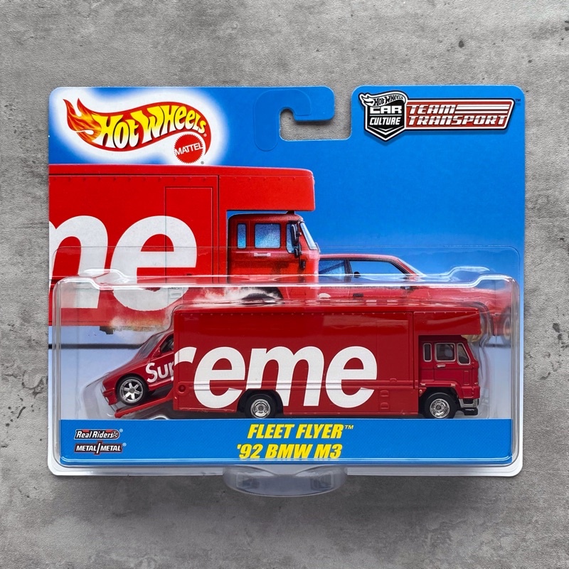 HOTWHEELS 風火輪 X SUPREME 聯名 限定版 汽車文化 TEAM TRANSPORT  BMW M3