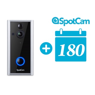 SpotCam Ring2 +180 超廣角180度 動態偵測 免費雲端 智慧門鈴攝影機