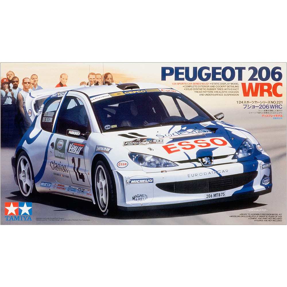 (大鳥叔叔模型)TAMIYA田宮 24221 1/24 標緻 Peugeot 206 WRC '99