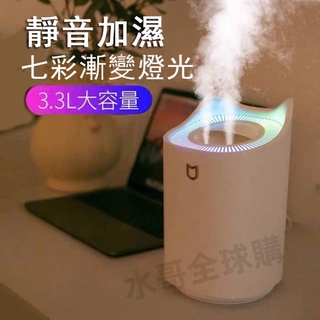 【⚡現貨最低價雙噴加濕⚡】 加濕器 加濕器大容量 大容量加濕器 霧化機 雙噴口 USB加濕器 七彩燈 靜音 防疫