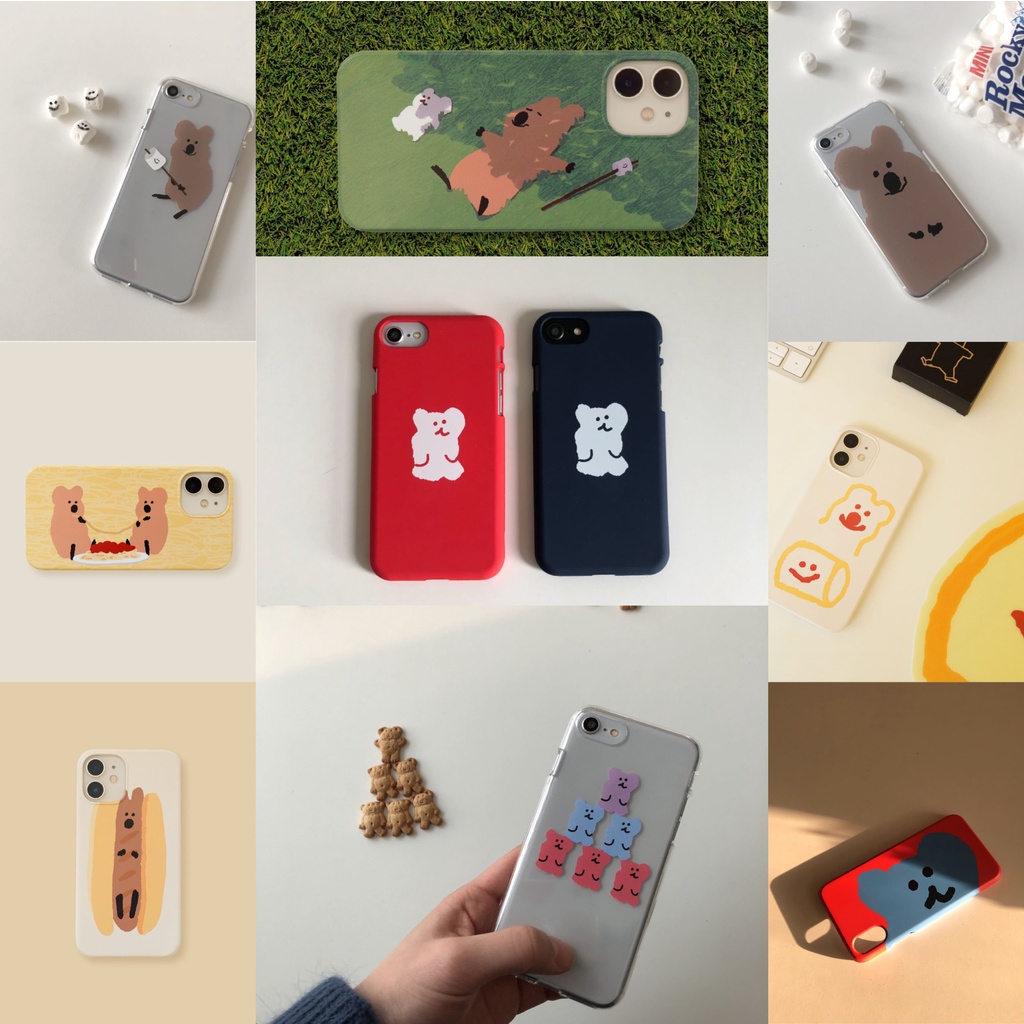 韓國代購 🇰🇷｜韓國人氣文創品牌 袋鼠 Dinotaeng 共12款 手機殼 透明手機殼 硬殼手機殼