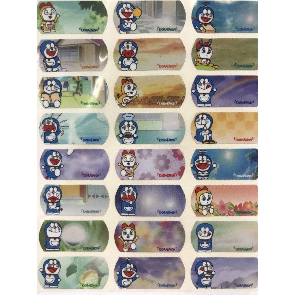 哆啦A夢 小叮噹  姓名貼 彩色姓名貼紙  3 X1.3 公分 165小張 卡通姓名貼