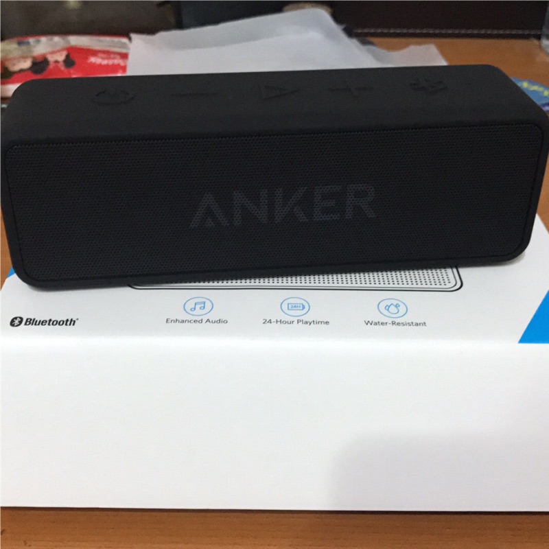 外膜已撕開 紙盒凹陷 Anker SoundCore 2 藍芽喇叭 Bluetooth4.2 強化低音 IPX5防水