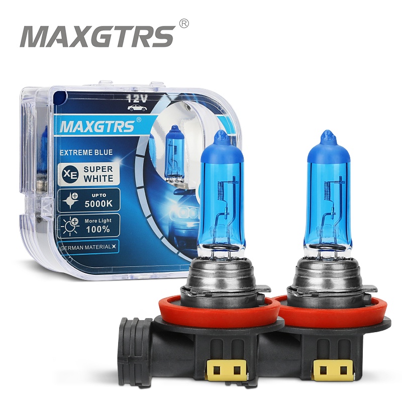 Maxgtrs 2x 100W H1 H7 H4 H8 H11 9005 HB3 9006 HB4 汽車鹵素霧燈頭燈 D