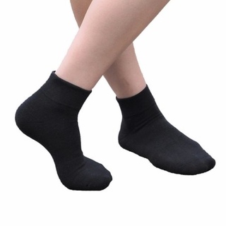 除臭襪 寬口 薄氣墊短襪-黑色 (上班,休閒適用) CA012A