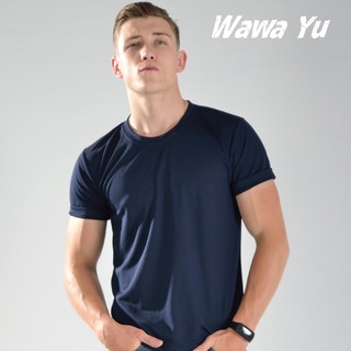 素色T恤-丈青色-男版 (尺碼XS-3XL) [Wawa Yu品牌服飾]