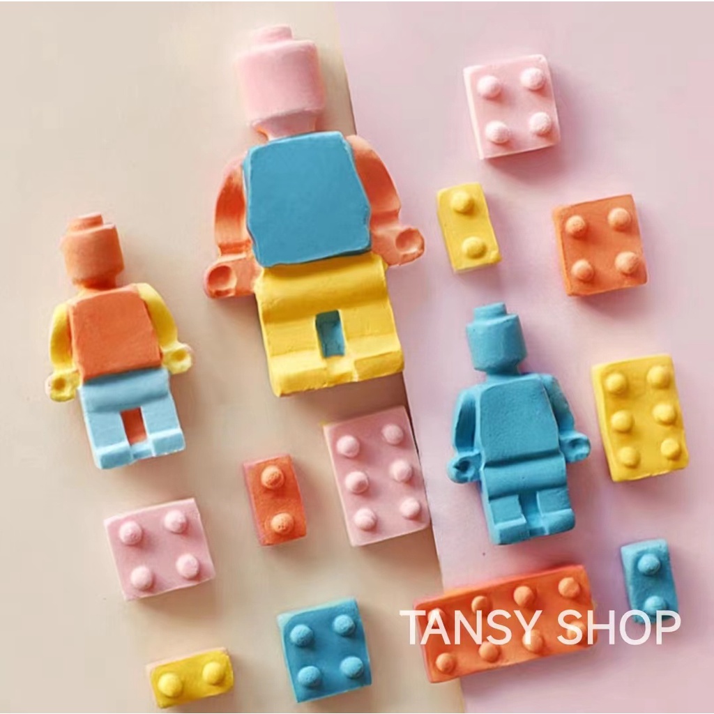 D30 D31【TANSY SHOP】翻糖模具滿三件打八折！ 卡通 樂高 樂高人 玩具 積木 LEGO 矽膠 超輕粘土