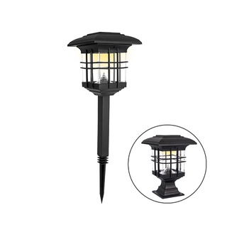 含稅一年原廠保固KINYO太陽能黃光LED座插兩用造景燈庭園燈草坪燈(GL-5135)