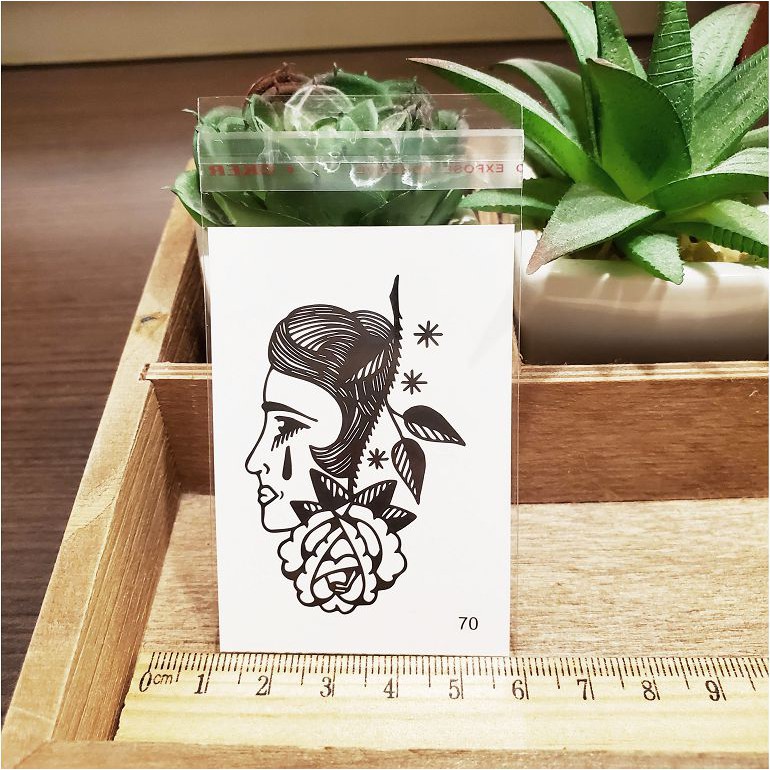 百態人生70單圖 K43【WAWA TATTOO】男女防水紋身貼紙刺青貼紙