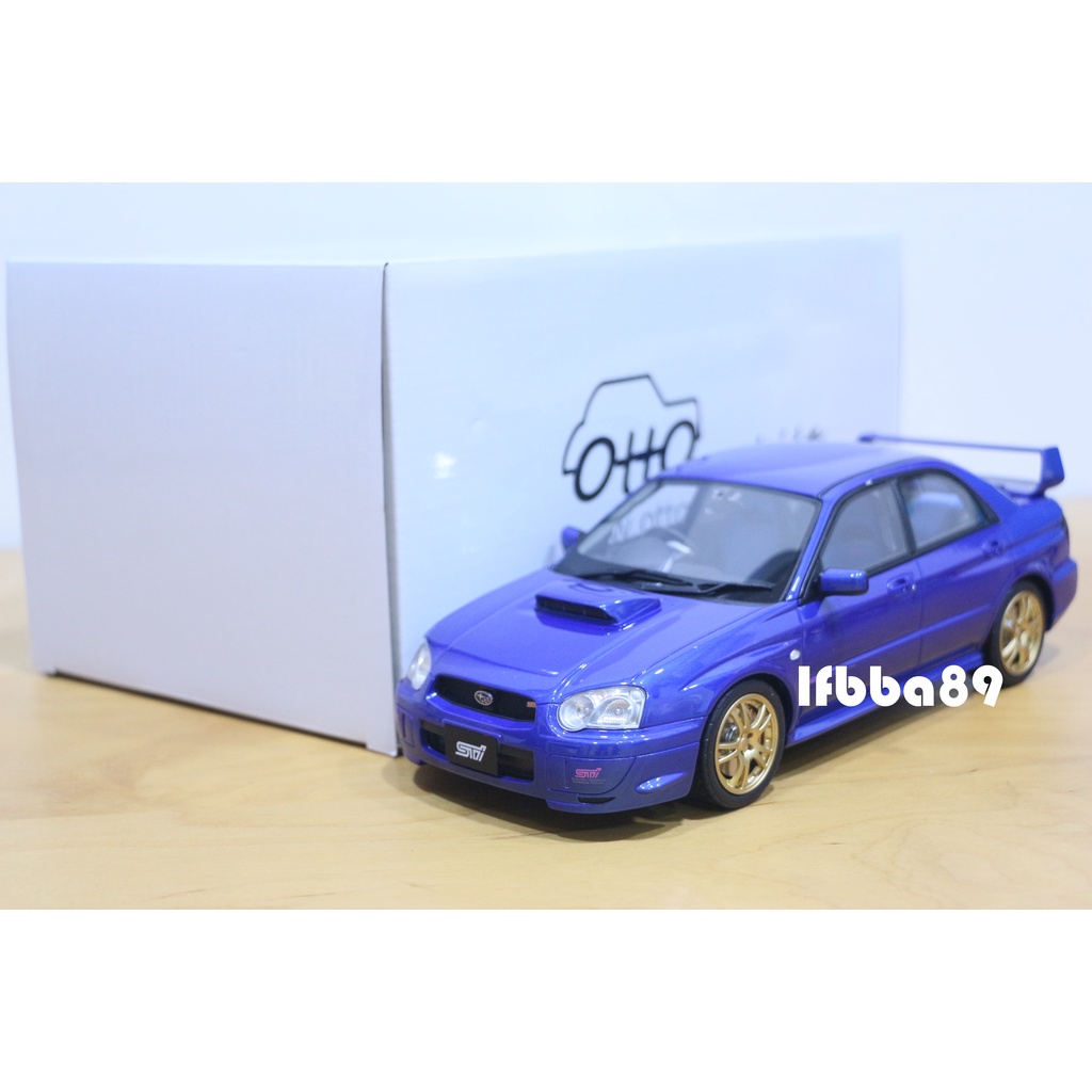 Otto Mobile 1/18 Subaru Impreza WRX STI 2003 速巴陸 淚眼 藍 OT369