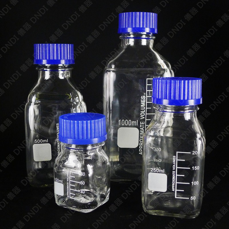 【DNDI儀器】方型血清瓶 250ml~1L (藍蓋GL45) 『含稅附發票』實驗室器材 試藥瓶 大口瓶 試劑瓶