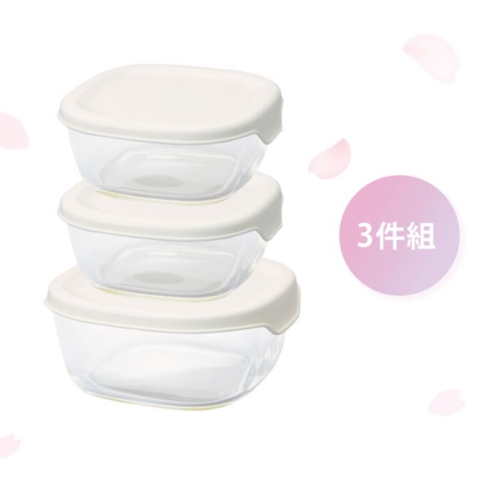 【日本HARIO】 玻璃保鮮盒3件組-共4款《WUZ屋子》耐熱玻璃 食物保存