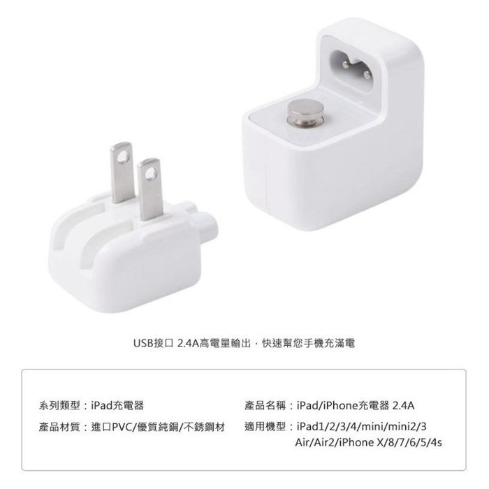 特價for Apple蘋果12w 充電器2 4a 充電器12w Ipad Air Iphone 平板蘋果充電頭 蝦皮購物