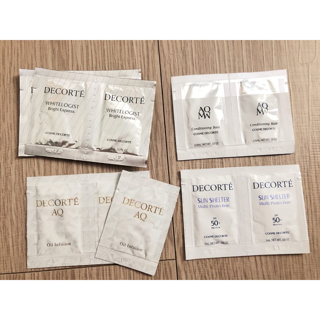 COSMEDECORTE 黛珂 瑩潤粹白晶鑽超導精華/AQMW晶緞粧底精華乳/AQ甦活精粹親輕油 超微導全能修護精粹
