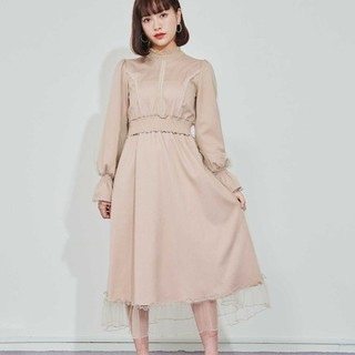 titty&Co.【Y0354-016】紗質長袖洋裝(2色)