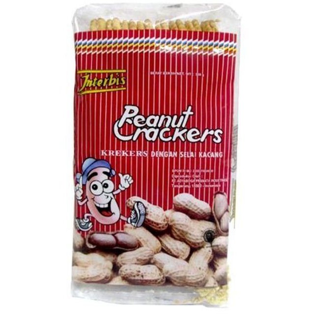 印尼 INTERBIS Peanut Crackers 花生夾心餅乾 330g