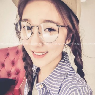 現貨-韓國ulzzang復古眼鏡金屬鏡框復古眼鏡眼鏡框女韓版潮復古圓形平光鏡架72