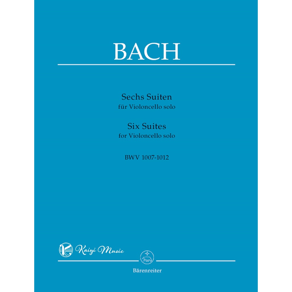 【凱翊︱BA】巴哈：六首無伴奏大提琴組曲 BWV1007-1012 Bach Cello 隔日到貨 結帳享5%蝦幣回饋