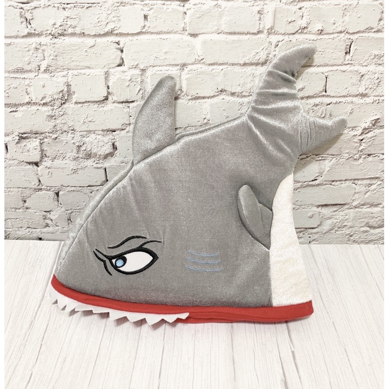 二手 六福村 鯊魚帽 萬聖節服裝 動物帽 舞會帽 搞怪鯊魚帽子 萬聖節 PARTY裝扮SHARK HAT 搞怪食人魚帽