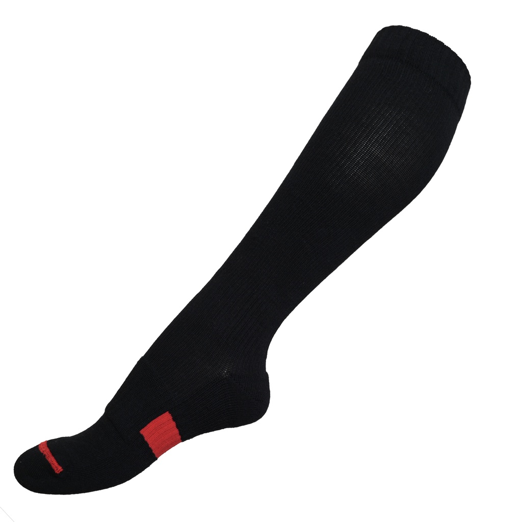 運動機能壓力彈性小腿襪\彈性襪\彈力襪\靜脈曲張襪-黑紅