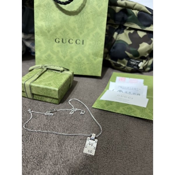 「雷曼商行」Gucci 925純銀 男款雙面 項鍊 新品