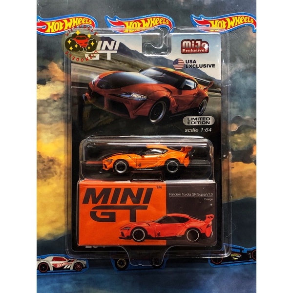 🔅里氏模型車 Mini GT 1/64 Toyota GR Supra V1.0 美版 吊卡 294 合金模型車