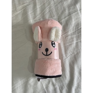 造型 可愛 卡通 兒童 兔子圖案 粉色 浴巾 洗臉巾 毛巾