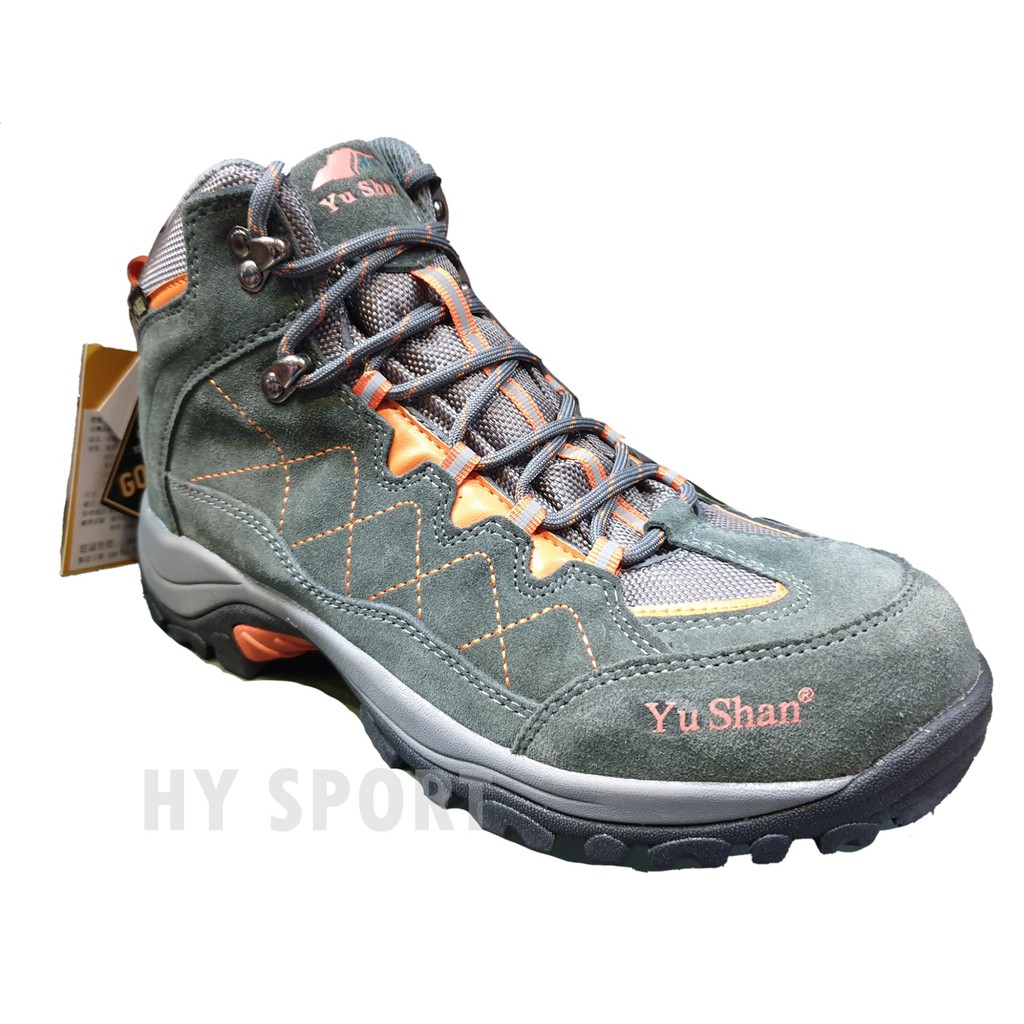 【YuShan 玉山】GORE-TEX 長統全功能戶外鞋/登山鞋/健步鞋 D19 (深灰/橘) 、D20 (軍綠/黃)