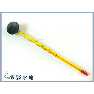 多彩 雲水族⛅優質《黃底 長型 溫度計 / 13cm》水溫計，監看水溫超清楚