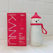 韓國 MAXIM  KANU 咖啡 耶誕小熊 360ml 保溫杯 紅色
