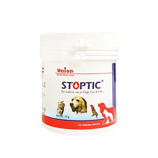 Union STOPTIC 速血停 專業級止血粉 15g/瓶 快速止血 減輕疼痛 攜帶方便 適用於各種寵物