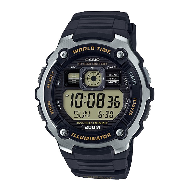 【CASIO】卡西歐運動錶款 十年電力防水電子錶AE-2000W AE-2000W-9A台灣卡西歐保固一年
