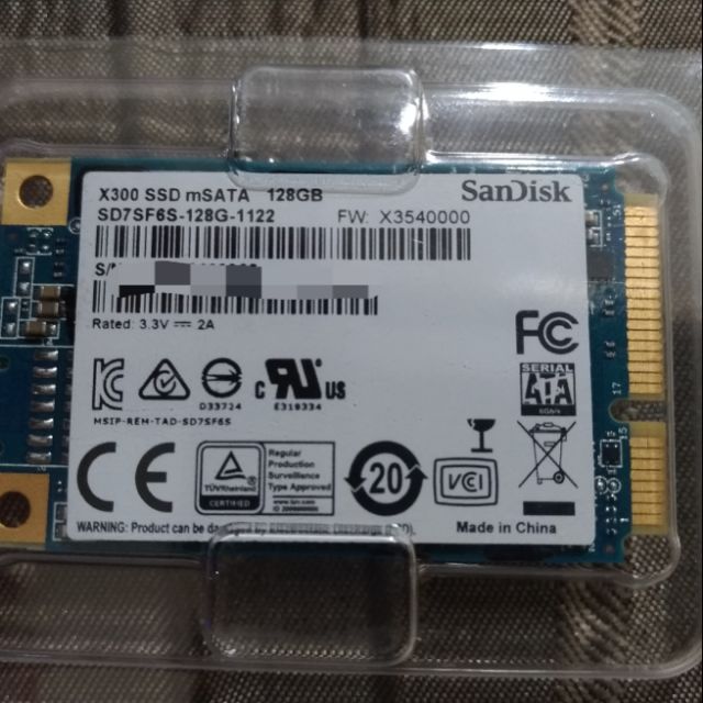 X300 SSD mSATA. 128G