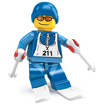Lego 樂高 8684 二代 Minifigures 人偶抽抽樂 12 滑雪人 滑雪選手 人偶包