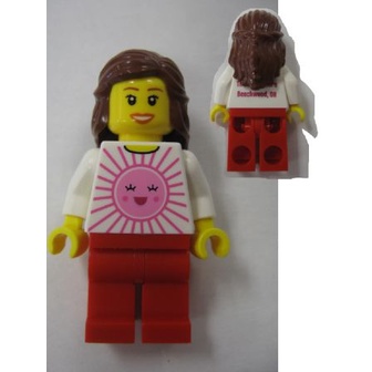 樂高人偶王 LEGO 絕版/限定人偶/獨家套裝#Beachwood tls007 陽光女孩